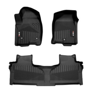 Cadillac Escalade Floor Mats - Front + Rear - Omac - 3D Texan Premium TPE - Black - 2021